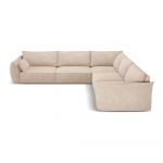 Colțar bej (cu colț variabil) Vanda – Mazzini Sofas
