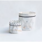 Set 2 coșuri textile pentru depozitare Madre Selva Bunny