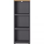 Bibliotecă gri antracit cu aspect de lemn de stejar 45x120 cm Agenda – Germania