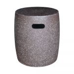 Masă auxiliară de grădină rotundă din ciment terrazzo ø 40 cm Terrazzo – LDK Garden