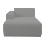 Modul pentru canapea gri cu tapițerie din stofă bouclé (cu colț pe partea stângă ) Roxy – Scandic