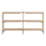 Bibliotecă în culoare naturală cu aspect de lemn de stejar 169x88 cm Braidwood – Actona