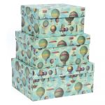 Cutii de cadouri 3 buc. Air Baloons – Kartos