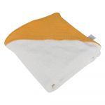 Prosop cu glugă pentru copii galben din muselină 75x75 cm – Bébé Douceur