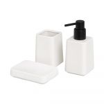 Set de accesorii de baie alb din ceramică – Casa Selección