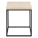 Măsuță auxiliară cu blat cu aspect de marmură 40x40 cm Barossa – Actona