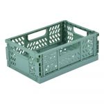 Cutie de depozitare verde-deschis din plastic 21x14.5x8 cm – Homéa