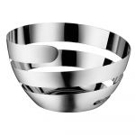 Coș din oțel inoxidabil pentru fructe WMF Cromargan® Lounge Living, ⌀ 26 cm