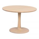 Măsuță de cafea natural rotundă cu aspect de lemn de stejar 60x60 cm Hobart – Rowico