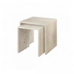 Măsuțe auxiliare 2 buc. din piatră 45x45 cm VARU – Blomus