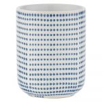 Suport ceramică pentru periuțe de dinți Wenko Nole, alb - albastru