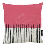 Față de pernă 50x50 cm Black Stripes in Colors – Butter Kings