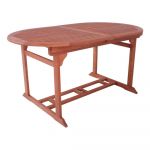 Masă de grădină din lemn de eucalipt 90x150 cm Stockholm – Garden Pleasure