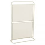 Paravan pentru balcon alb/bej din metal 80x124 cm MWH – Garden Pleasure