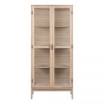 Vitrină cu aspect de lemn de stejar 80x180 cm Linley – Actona