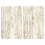 Protecții de aragaz 2 buc. din sticlă temperată 52x30 cm Natural – Wenko