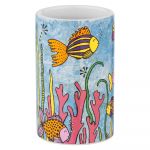 Suport pentru periuța de dinți din ceramică Rollin'Art Ocean Life – Wenko
