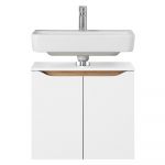Dulap fără chiuvetă alb scund/suspendat 60x53 cm Set 857 – Pelipal