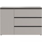 Comodă gri joasă 135x91 cm Bastia – Germania