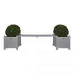 Bancă de grădină gri din lemn masiv – Esschert Design