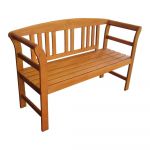 Bancă de grădină maro din lemn masiv San Jose – Garden Pleasure