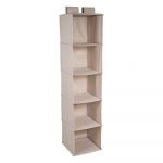 Organizator suspendat cu 5 compartimente Bigso Box of Sweden Hanging, bej