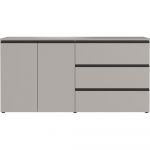 Comodă gri joasă 180x91 cm Bastia – Germania