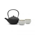 Set pentru ceai alb/negru din porțelan/din fontă Shanxi – Bredemeijer