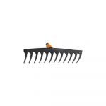 Greblă din compozit din fibră de sticlă cu 12 vârfuri Fiskars Quikfit, negru