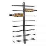 Raft pentru sticle de vin negru de perete din metal număr sticle 16 Dual – PT LIVING