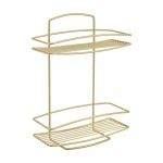 Raft pentru baie auriu din oțel Onda – Metaltex
