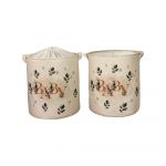 Coșuri de depozitare de depozitare 2 buc. din material textil ø 37x40 cm – Mioli Decor