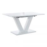 Masă dining extensibilă Støraa Aaron, 140 x 90 cm, alb