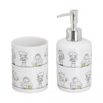 Set de accesorii de baie alb din ceramică Jolly – Casa Selección