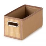 Cutie de depozitare în culoare naturală din bambus 15x31x15 cm – Compactor