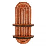 Raft roșu deschis etajat 20 cm Raf – Kalune Design