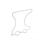 Set separatoare pentru rafturi 2 buc. din metal Wally – Metaltex