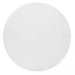 Covor alb lavabil rotund ø 80 cm Pelush White – Mila Home