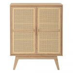 Dulap în culoare naturală cu aspect de lemn de stejar 87x110 cm Bridget – Støraa