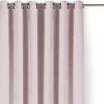 Draperie roz-deschis dimout (semi-opacă) din catifea 140x250 cm Velto – Filumi