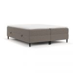 Pat boxspring maro cu spațiu de depozitare 140x200 cm Malte – Maison de Rêve