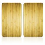 Protecții de aragaz 2 buc. din sticlă temperată 52x30 cm Wooden – Maximex