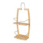 Raft pentru baie în culoare naturală suspendat din bambus – Compactor