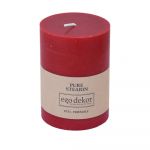 Lumânare Eco candles by Ego dekor Friendly, durată ardere 37 h, roșu