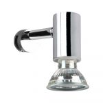 Aplică de perete argintiu-lucios (lungime 10 cm) Lorenzo – Trio