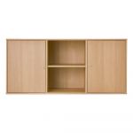 Comodă în culoare naturală joasă cu aspect de lemn de stejar suspendată 133x61 cm Mistral – Hammel Furniture