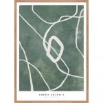 Poster cu ramă 52x72 cm Green Grafica – Malerifabrikken