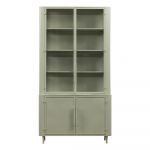 Vitrină gri deschis din metal 110x210 cm Unlock – BePureHome