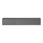 Comodă TV gri antracit 136x22 cm Mistral – Hammel Furniture