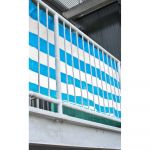 Ecran de plastic alb-albastru pentru balcon 500x90 cm - Garden Pleasure